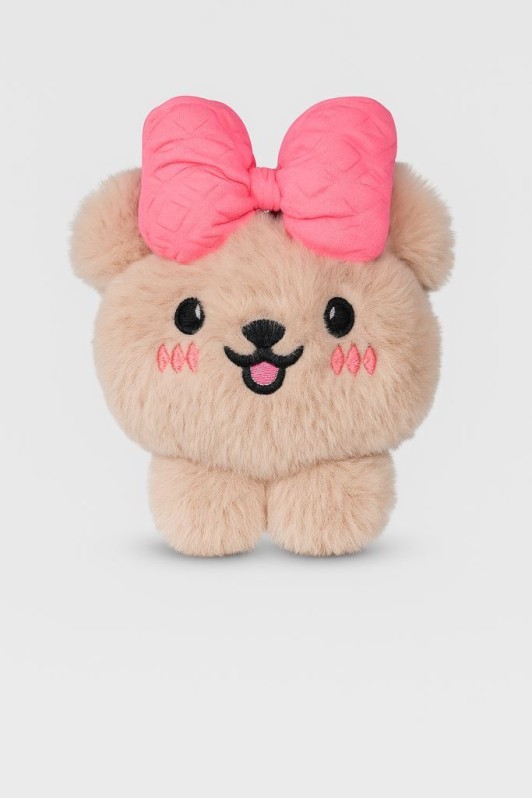 Плюшевый брелок "Doggie with a bow", brown 