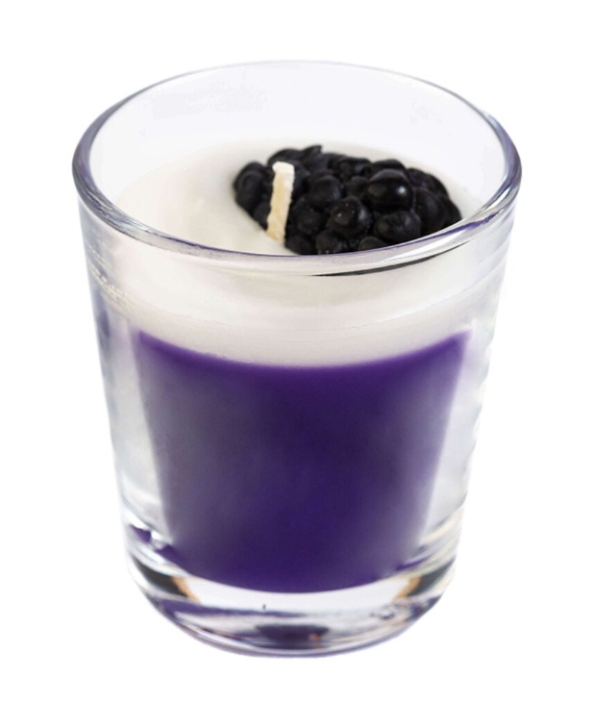 Свеча ароматическая в стакане&quot;Ежевичный щербет&quot; 60 гр 