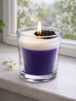 Свеча ароматическая в стакане"Ежевичный щербет" 60 гр