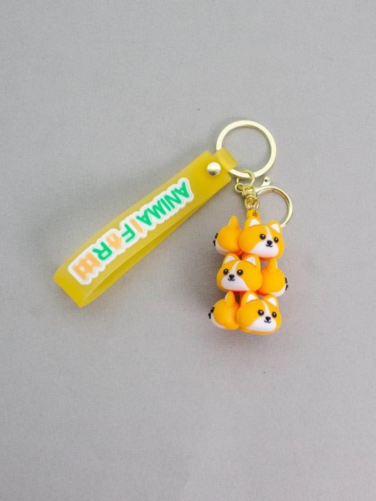 Брелок &quot;Shiba inu family&quot;, yellow (6,5 см) 