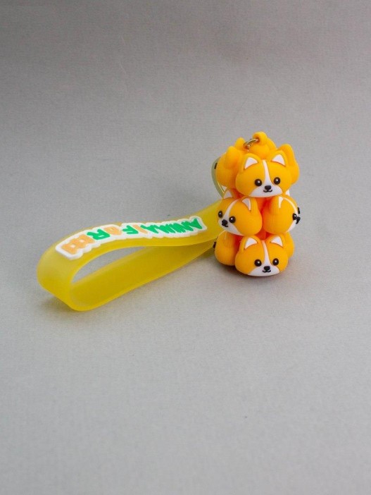 Брелок &quot;Shiba inu family&quot;, yellow (6,5 см) 