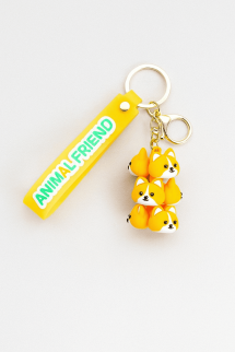Брелок &quot;Shiba inu family&quot;, yellow (6,5 см)
