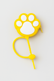 Брелок-кошелёк "Кошачья лапка", желтый (5*3.8 см)