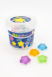 Мялка - антистресс «Rainbow star», mix, 1 банка, 20 шт. (12,3*13 см)