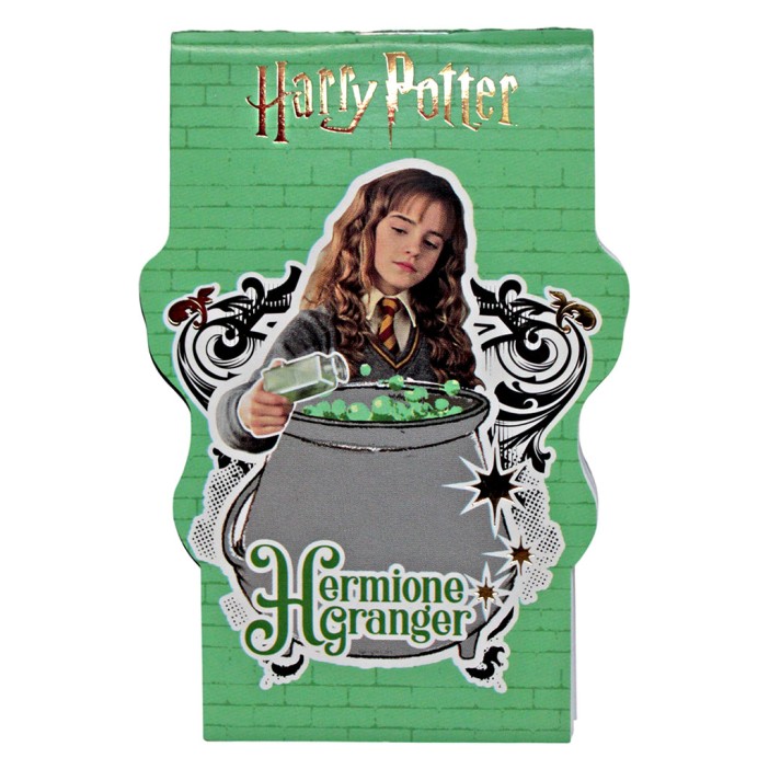 Блокнот фигурный А7 "Гарри Поттер-3", 40л, на скрепке, тиснение золотой фольгой 