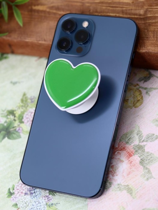 Попсокет "Heart", green