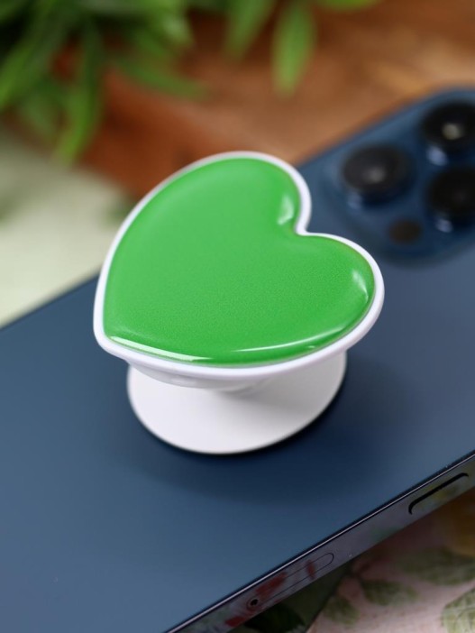 Попсокет "Heart", green