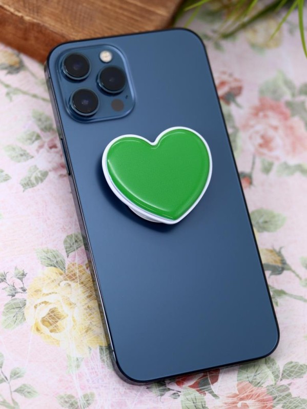 Попсокет "Heart", green