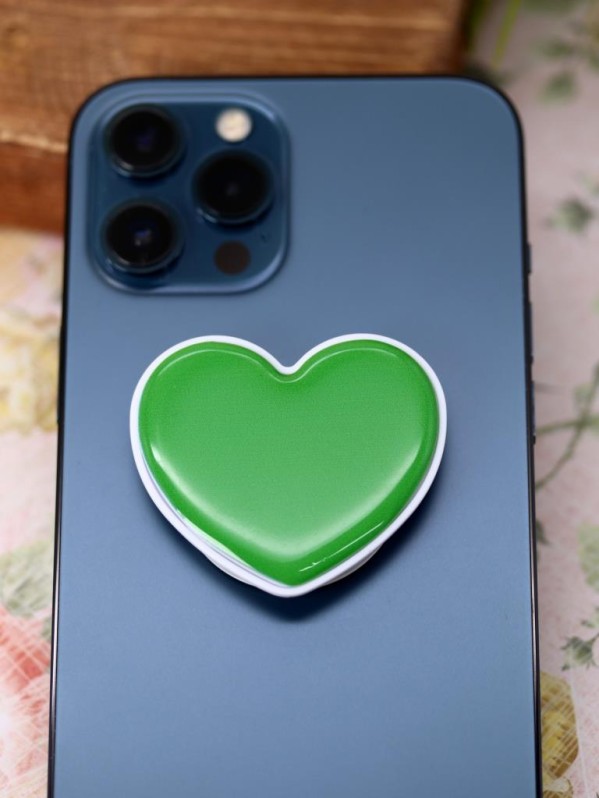 Попсокет "Heart", green