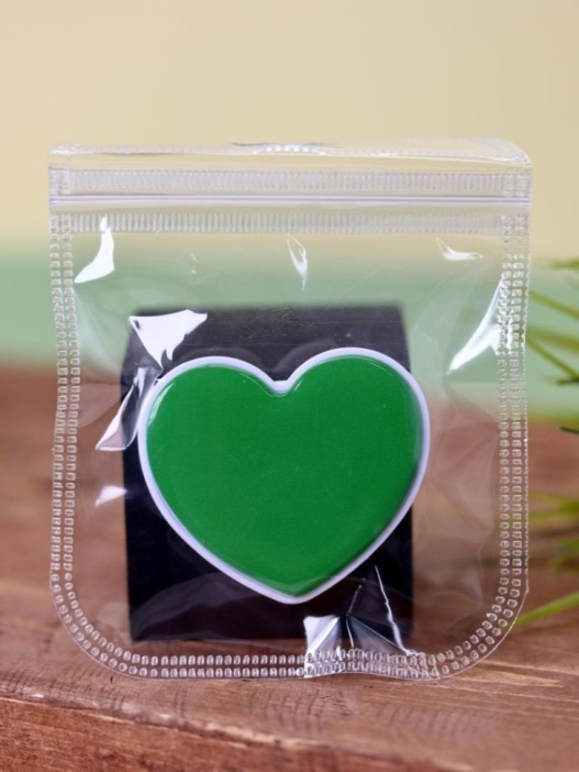 Попсокет "Heart", green