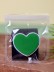 Попсокет "Heart", green