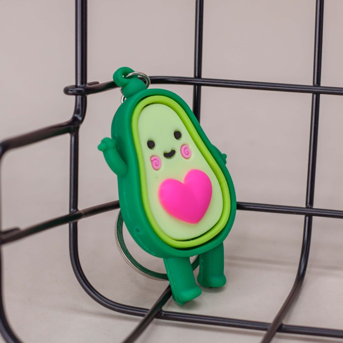 Брелок "Avocado heart", pink 