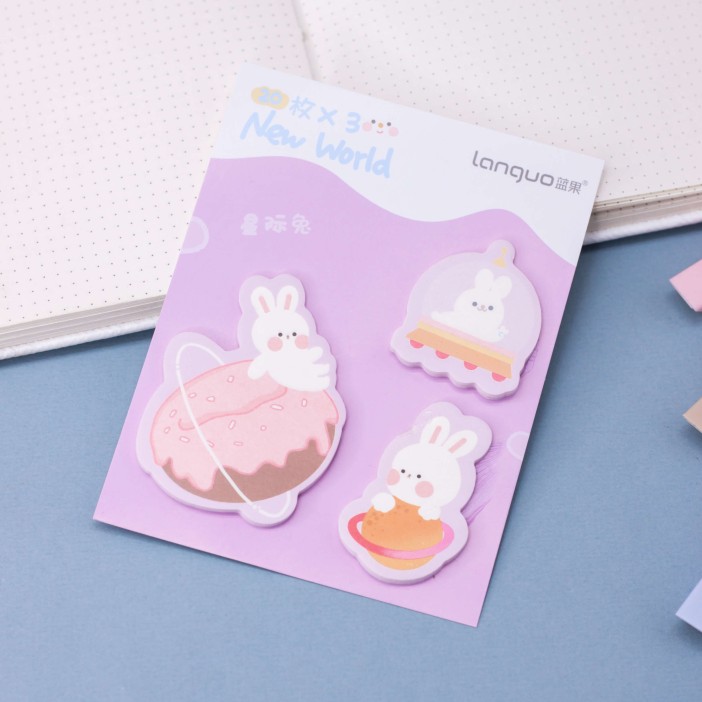 Блок для заметок &quot;Cosmo hare&quot;, pink 