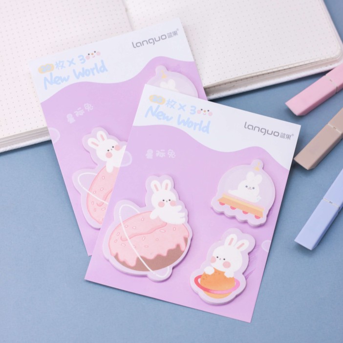 Блок для заметок &quot;Cosmo hare&quot;, pink 