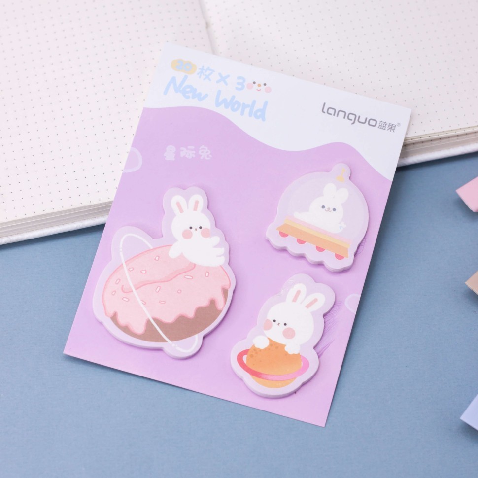 Блок для заметок "Cosmo hare", pink
