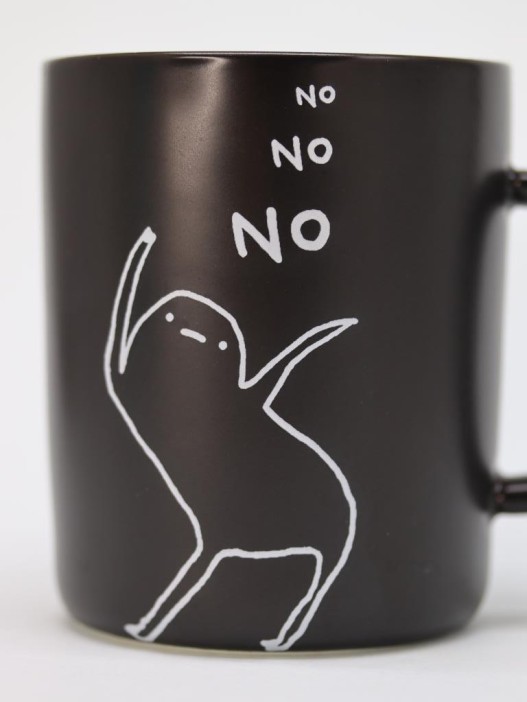 Кружка «Нет, нет», черный (400мл) 