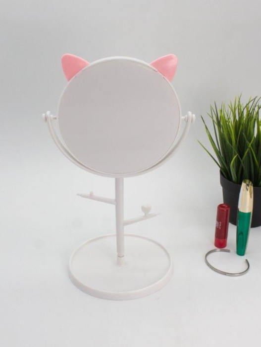 Зеркало настольное "Kitty tree", white (30 x 15 см) 