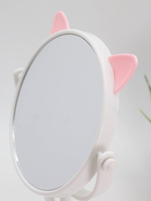 Зеркало настольное "Kitty tree", white (30 x 15 см) 