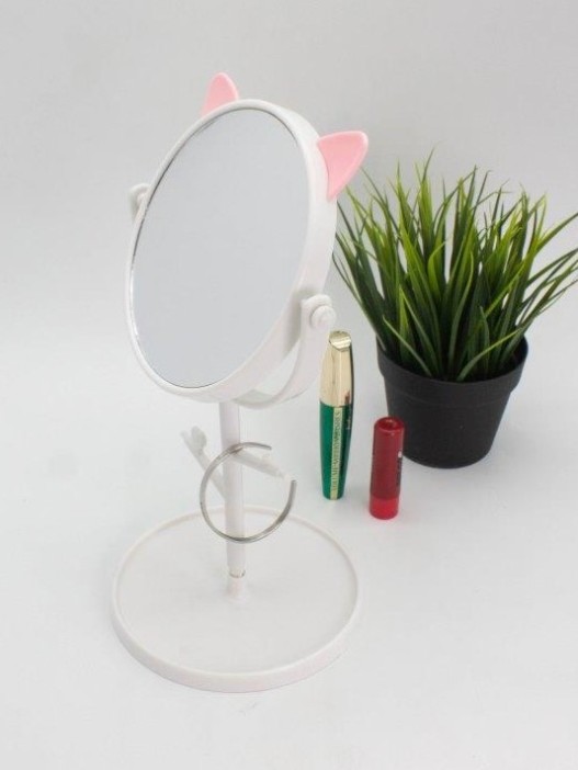 Зеркало настольное "Kitty tree", white (30 x 15 см) 