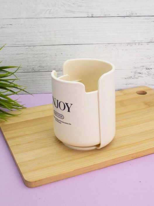 Стакан для канцелярских принадлежностей «Enjoy», white(10,5*8,5 см) 