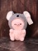 Мягкая игрушка "Animal hat pig", gray, 20 см 