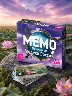 Мемо "Природные чудеса России" (50 карточек)