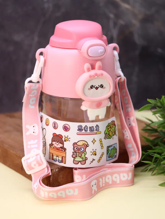 Бутылка «Cute animal, bunny», pink (800 мл) 