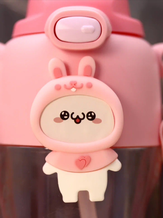 Бутылка «Cute animal, bunny», pink (800 мл) 