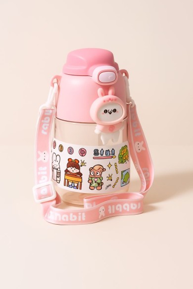 Бутылка «Cute animal, bunny», pink (800 мл)