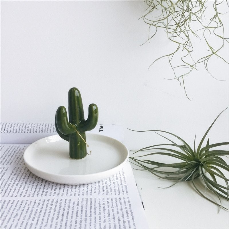 Держатель для украшений "Cactus", green