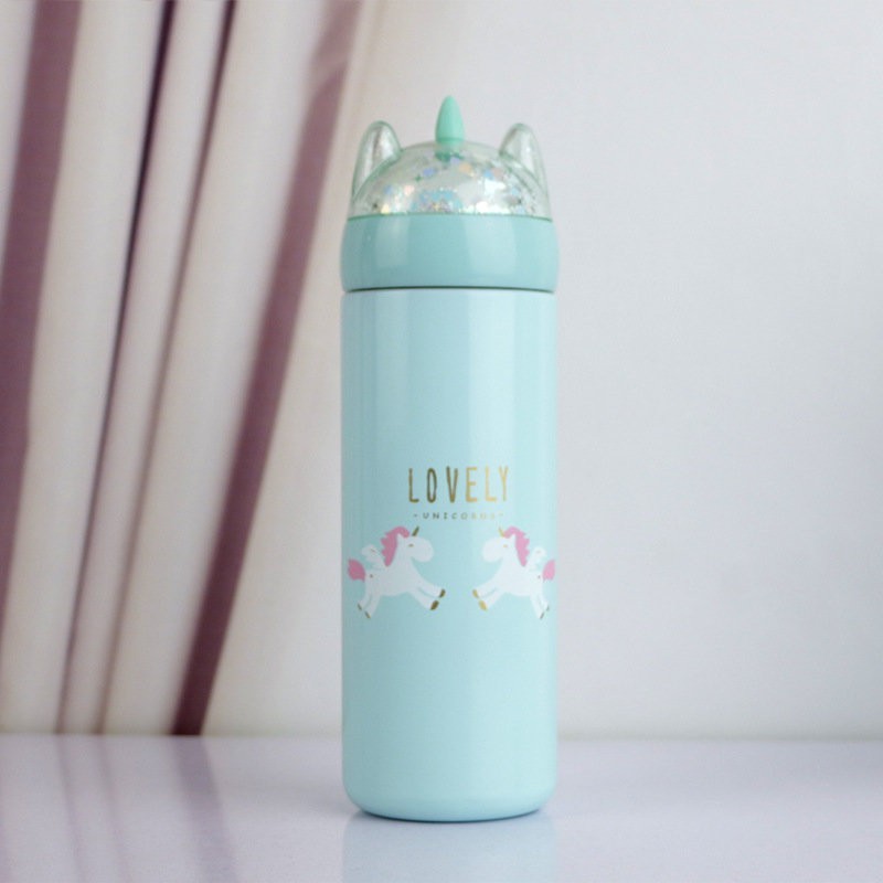 B-L-8014 Термос "Unicorn head", blue (330 мл)