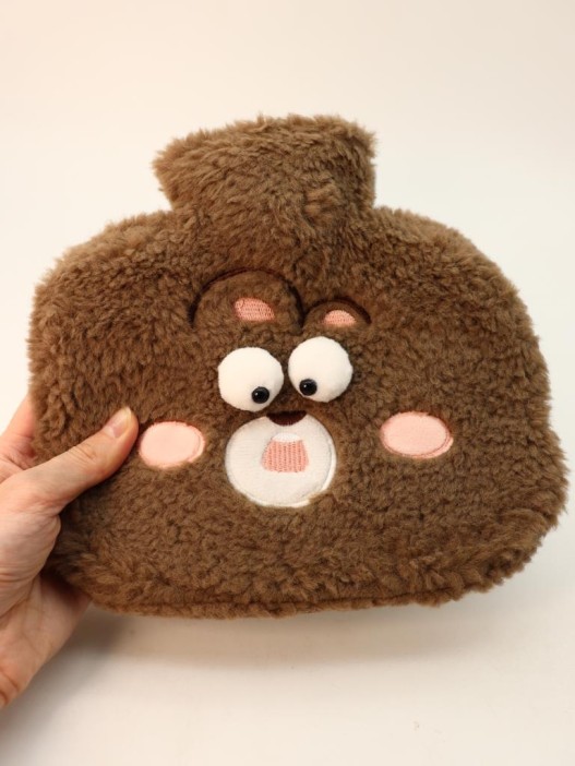 Грелка плюшевая &quot;Funny faces&quot;, bear, 1000 мл (20*20 см) 