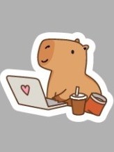 Значок ECO из дерева Capybara working 