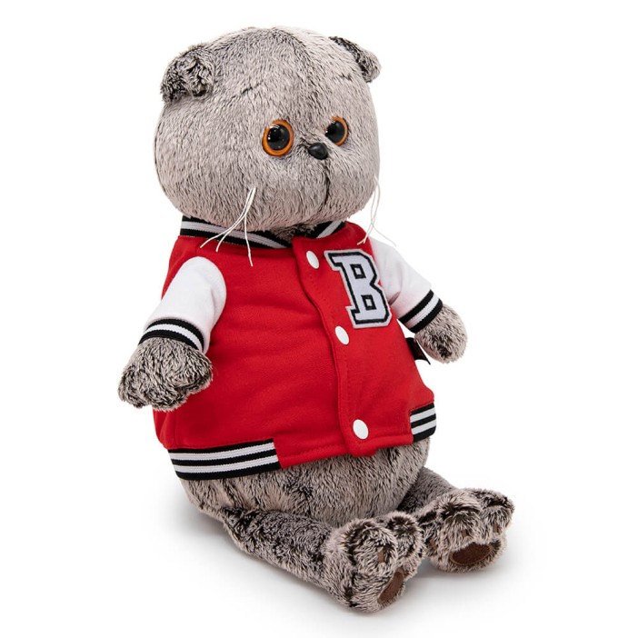 Мягкая игрушка &quot;Кот Басик в клубной куртке&quot; (22 см) 