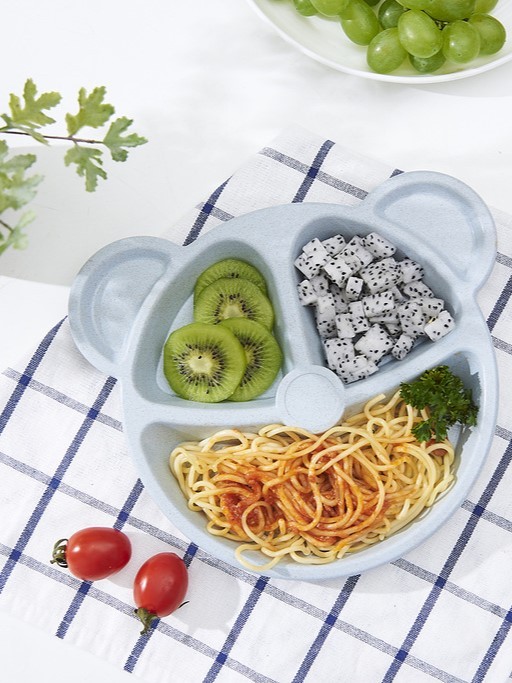 Тарелка &quot;Bear&quot;, blue (ложка+вилка) 