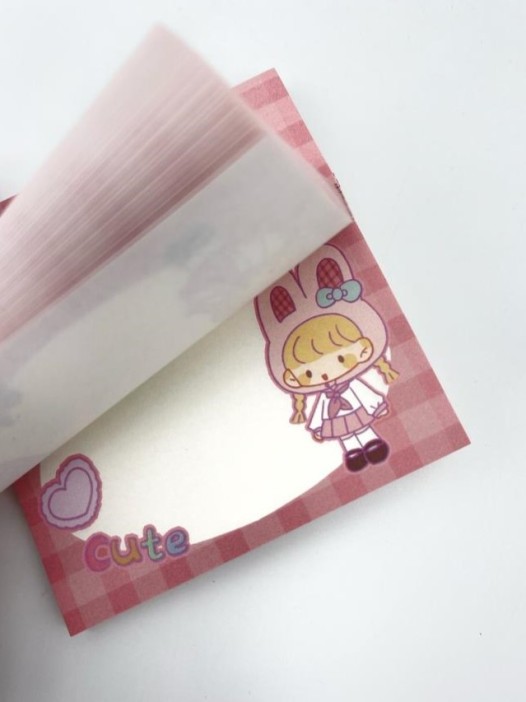 Блок для заметок &quot;Cute bunny&quot;, 50 л. (8*8 см) 