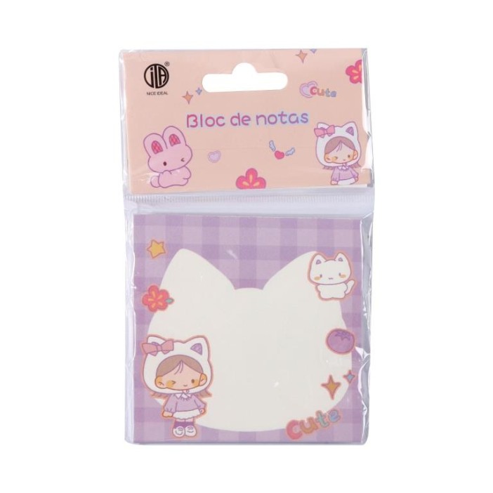 Блок для заметок &quot;Cute bunny&quot;, 50 л. (8*8 см) 