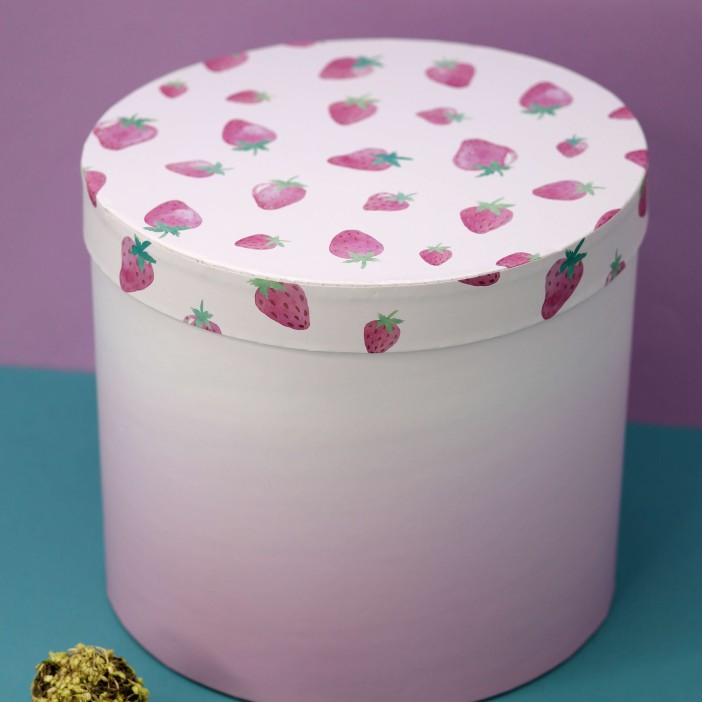 Подарочная коробка «Round strawberry», 16.5*16.5*16 
