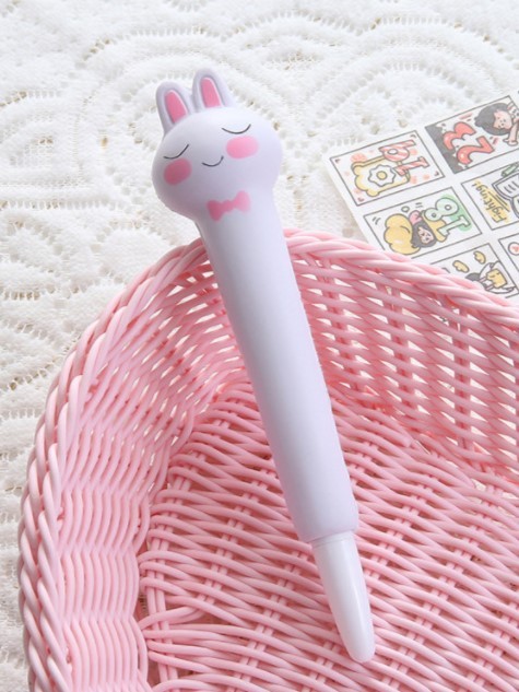Ручка-сквиш &quot;Bunny bow tie&quot;, white 