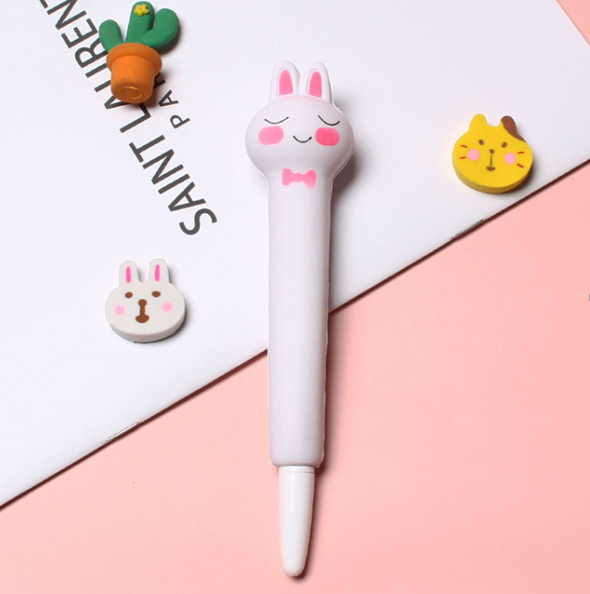 Ручка-сквиш &quot;Bunny bow tie&quot;, white 