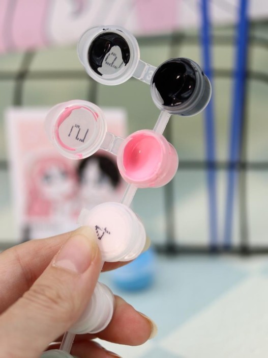 Картина по номерам на подрамнике Draw Me! «Two girlfriends», (20*20 см) 