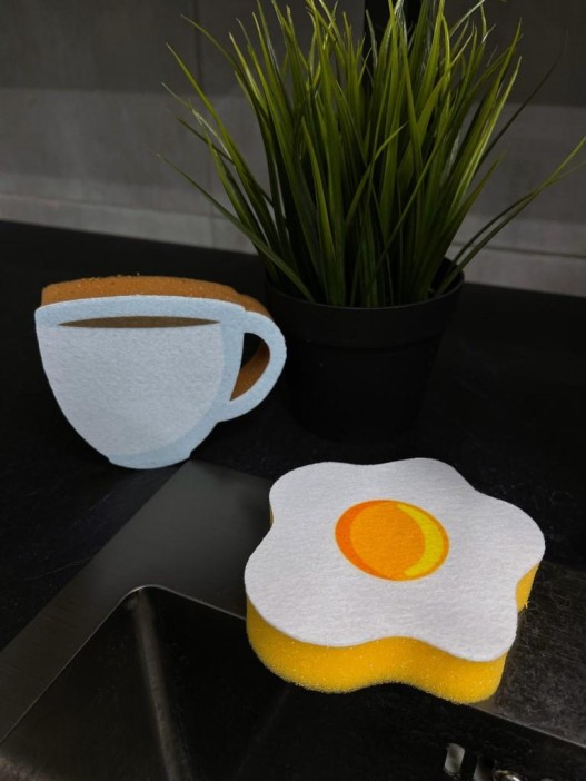 Набор губок для посуды 4 шт. &quot;Good morning&quot; 