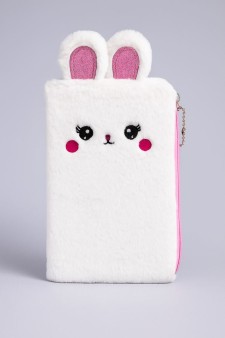 Пенал плюшевый "White hare", white (25*13 см)