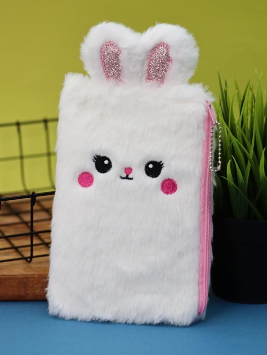 Пенал плюшевый &quot;White hare&quot;, white (25*13 см) 