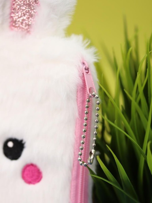 Пенал плюшевый &quot;White hare&quot;, white (25*13 см) 