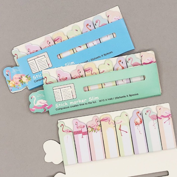 Стикеры "Flamingo", green 