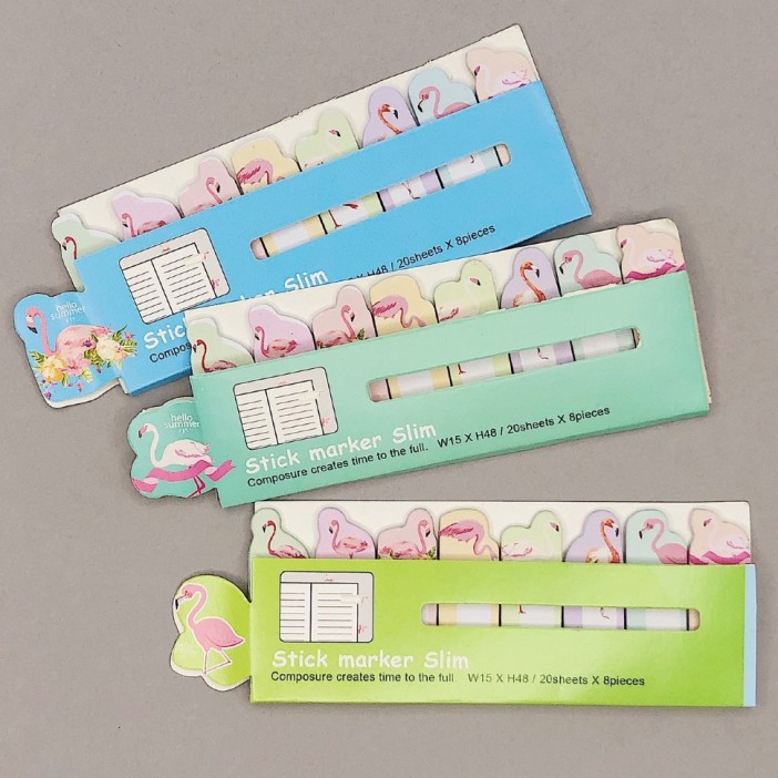 Стикеры "Flamingo", green 