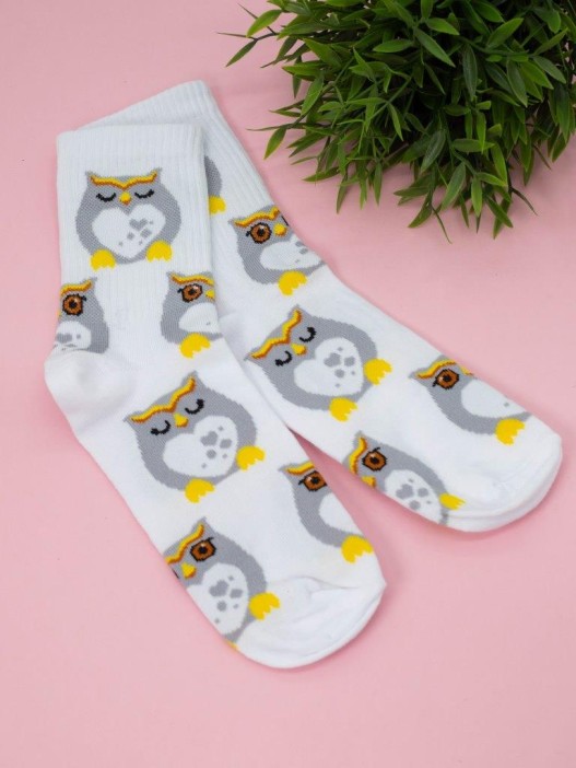 Носки женские "Funny owl", р. 35-40 