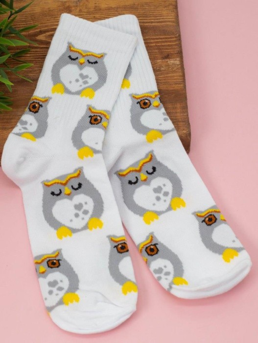 Носки женские "Funny owl", р. 35-40 