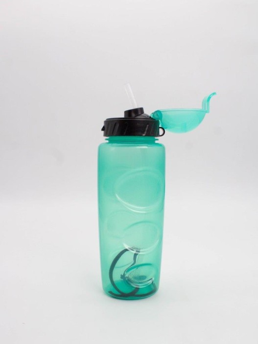 Бутылка "Movement life" с трубочкой, green (500 ml) 